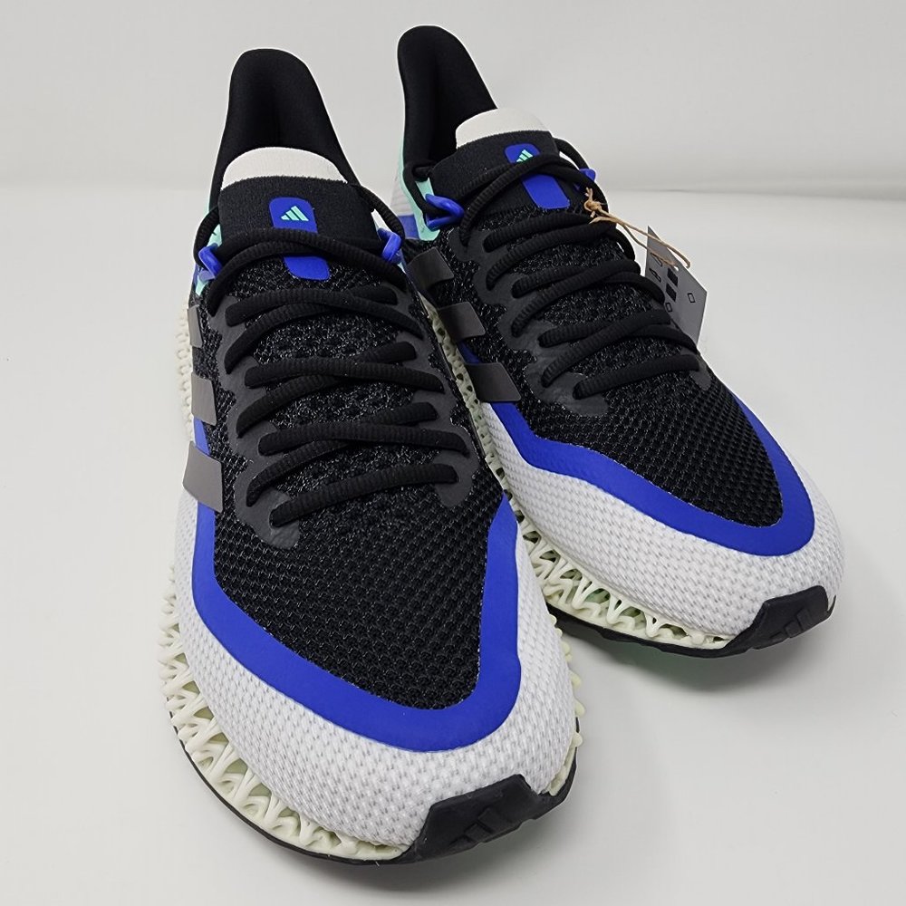 Adidas 4DFWD 2 Black / Metallic / Blue Running Shoes US Mens 12 NWT